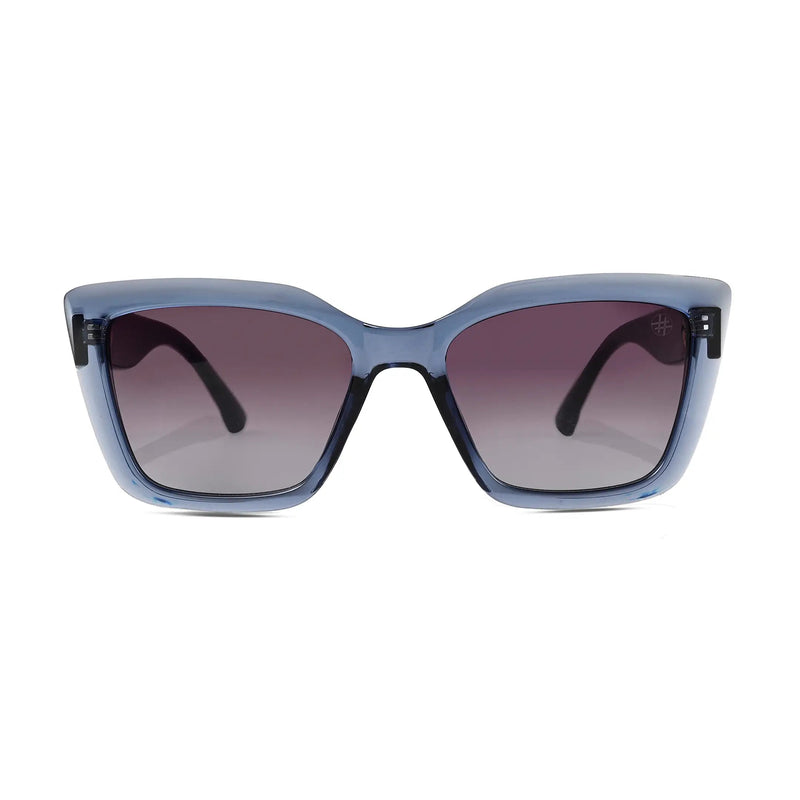 Gravon | Transparent Blue Medium Full Rim Cateye Sunglasses for Women [UV-protected]
