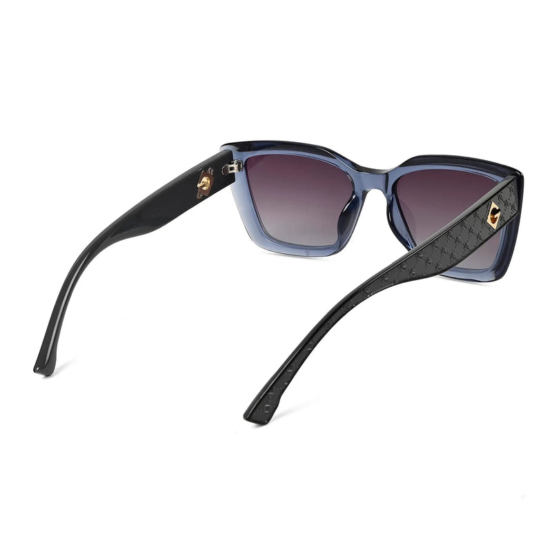 Gravon | Transparent Blue Medium Full Rim Cateye Sunglasses for Women [UV-protected]