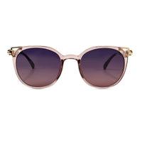 Vortex | Gradient Purple Medium Full Rim Round Sunglasses for Women [UV-protected]