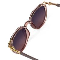 Vortex | Gradient Purple Medium Full Rim Round Sunglasses for Women [UV-protected]