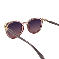 Vortex | Gradient Purple Medium Full Rim Round Sunglasses for Women [UV-protected]