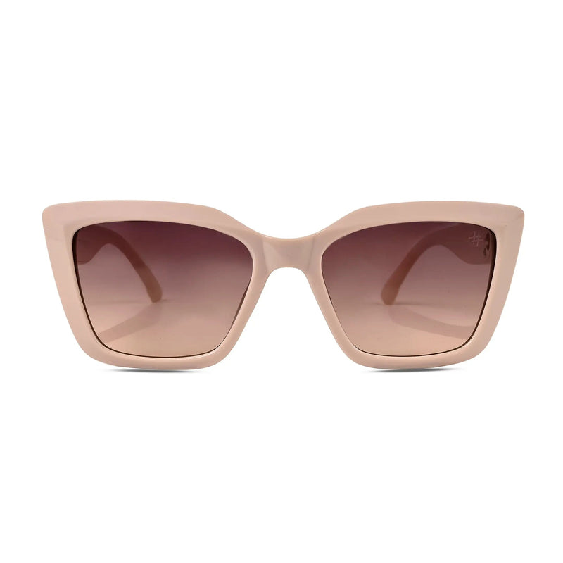 Gravon | Cream Medium Full Rim Cateye Sunglasses for Women [UV-protected]
