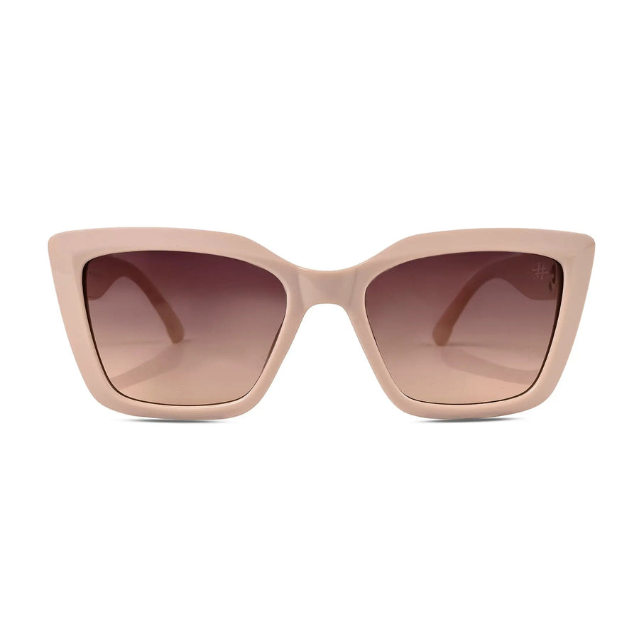 Gravon | Cream Medium Full Rim Cateye Sunglasses for Women [UV-protected]