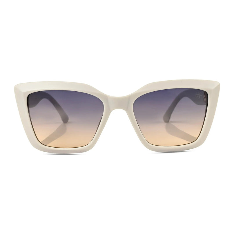 Gravon | Light Grey Medium Full Rim Cateye Sunglasses for Women [UV-protected]