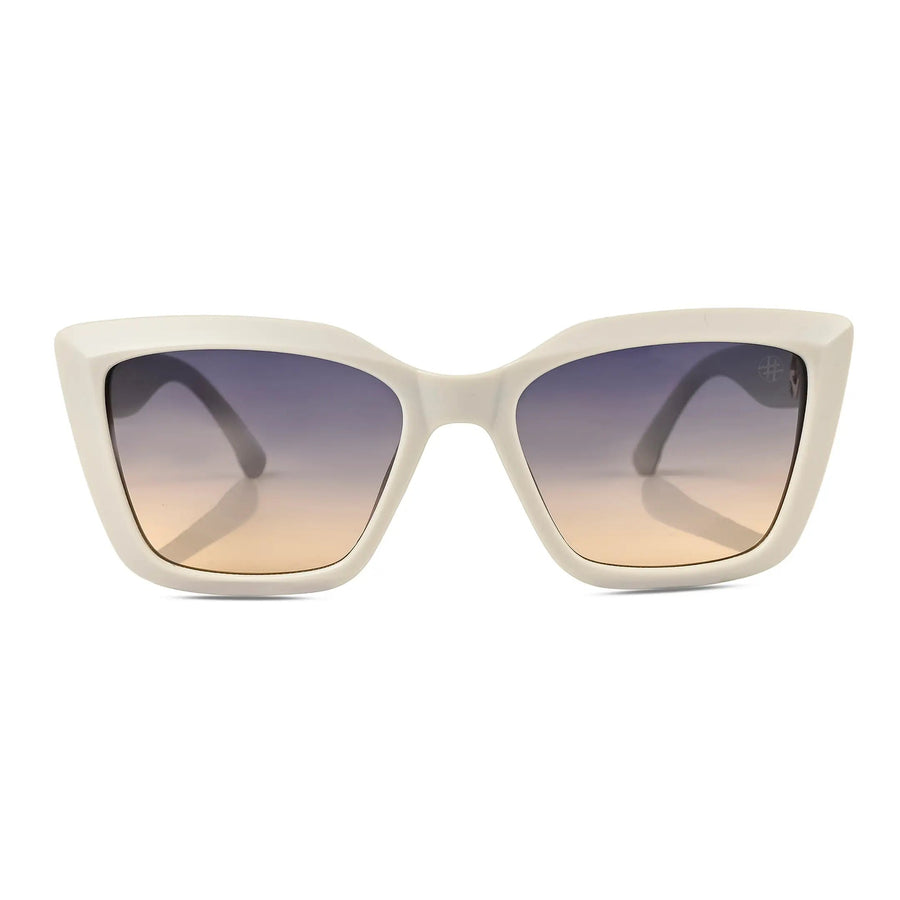 Gravon | Light Grey Medium Full Rim Cateye Sunglasses for Women [UV-protected]
