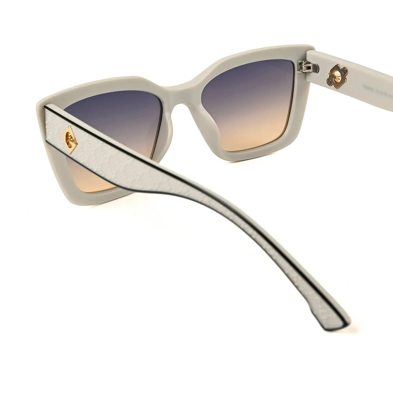 Gravon | Light Grey Medium Full Rim Cateye Sunglasses for Women [UV-protected]