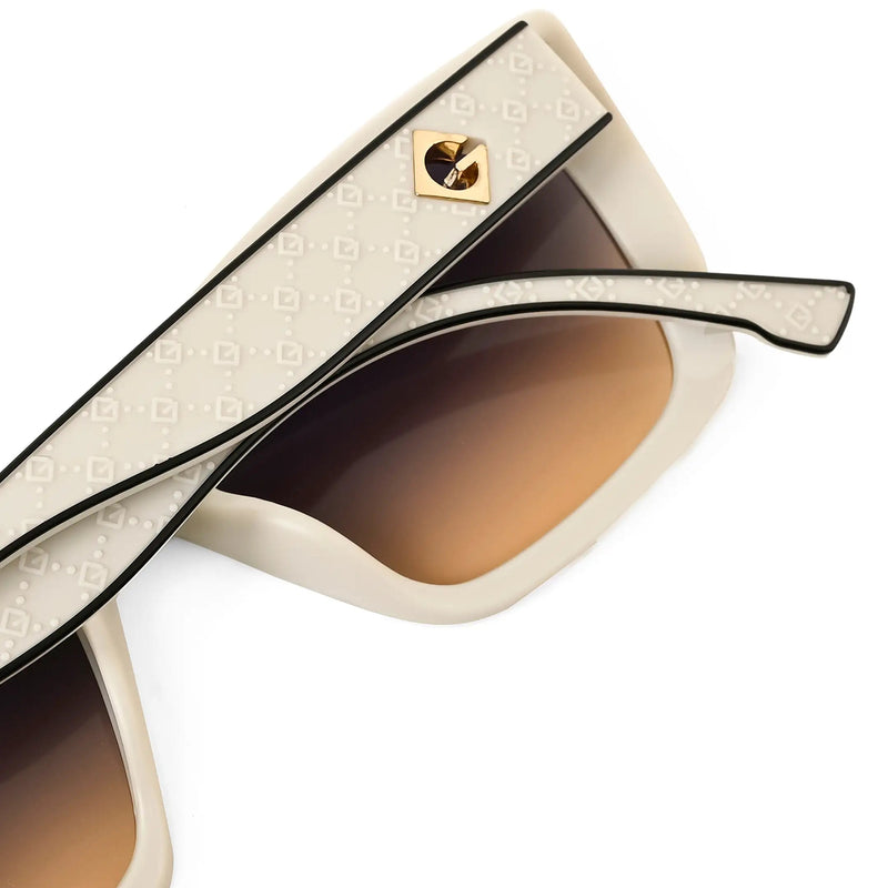 Gravon | Light Grey Medium Full Rim Cateye Sunglasses for Women [UV-protected]