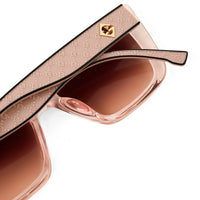 Gravon | Transparent-Baby Pink Medium Full Rim Cateye Sunglasses for Women [UV-protected]