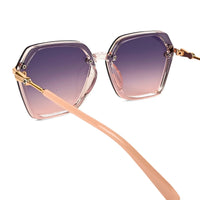 Veilion | Baby Pink Medium Full Rim Hexagonal Sunglasses for Women [UV-protected]