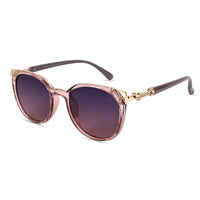 Vortex | Gradient Purple Medium Full Rim Round Sunglasses for Women [UV-protected]