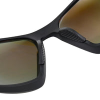 Lateralis | Black Large Full Rim Wraparound Sports Sunglasses for Men & Women [Mirrored]