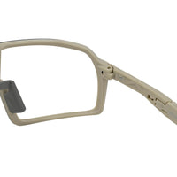 Swift | Cream Large Full Rim Visor Sports Sunglasses for Men & Women [Mirrored]