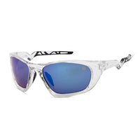 Lateralis | Transparent Large Full Rim Wraparound Sports Sunglasses for Men & Women [Mirrored]