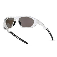 Lateralis | Transparent Large Full Rim Wraparound Sports Sunglasses for Men & Women [Mirrored]