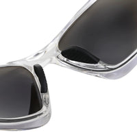Lateralis | Transparent Large Full Rim Wraparound Sports Sunglasses for Men & Women [Mirrored]