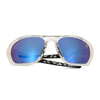 Lateralis | Transparent Large Full Rim Wraparound Sports Sunglasses for Men & Women [Mirrored]