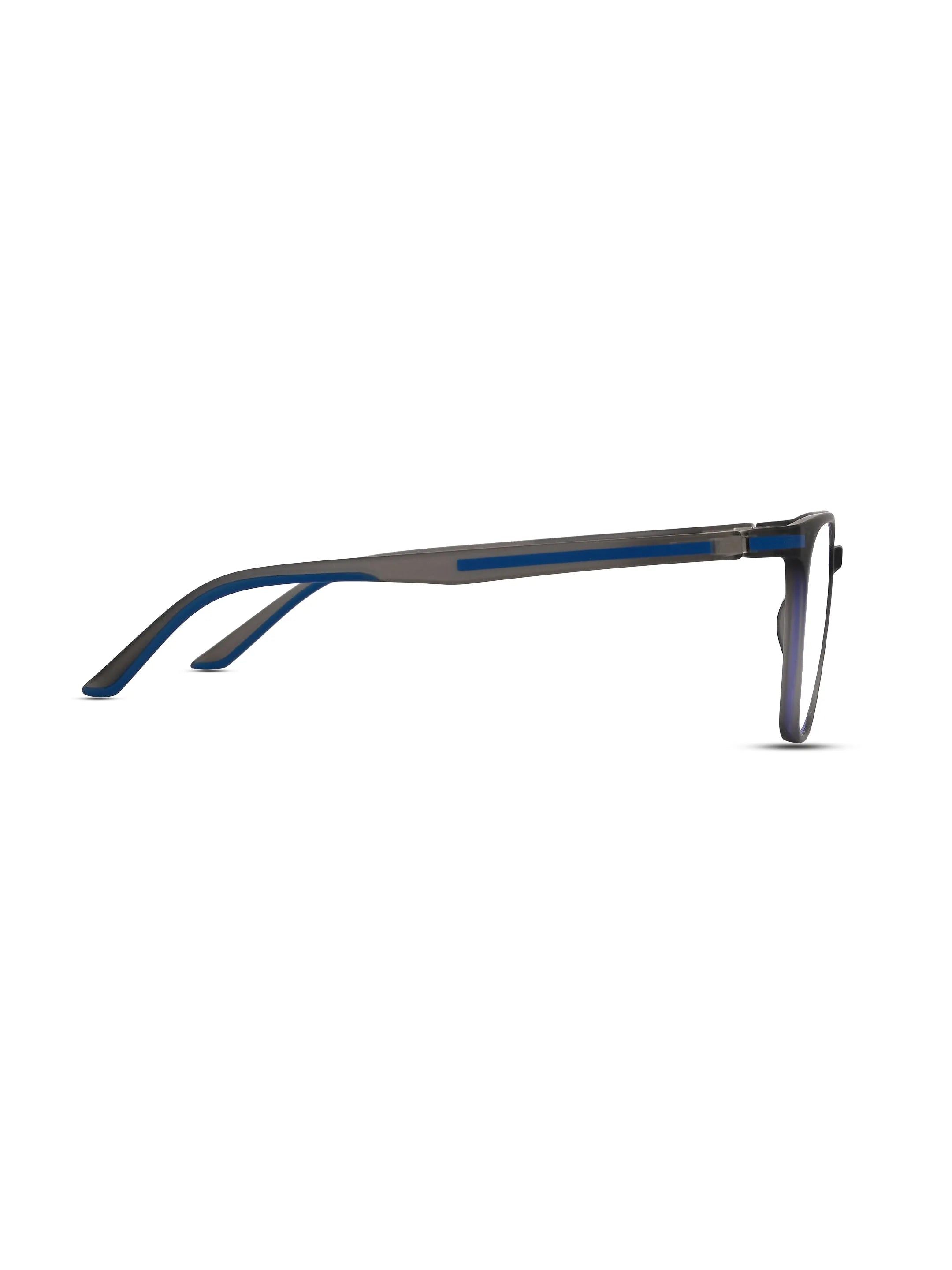 Blokz | Black Medium Full Rim RECTANGLE Computer Glasses for Men & Women [Blue Block]