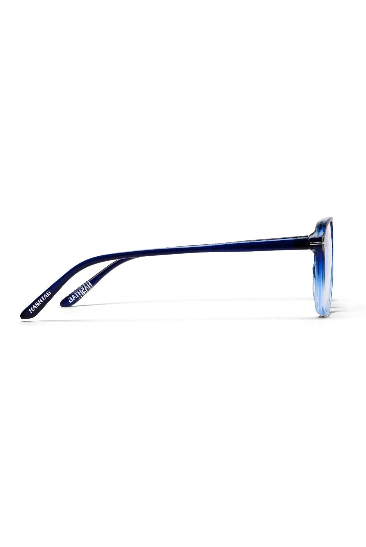 Aegira | Gradient Blue Small Full Rim Square Computer Glasses for Men & Women [Blue Block]