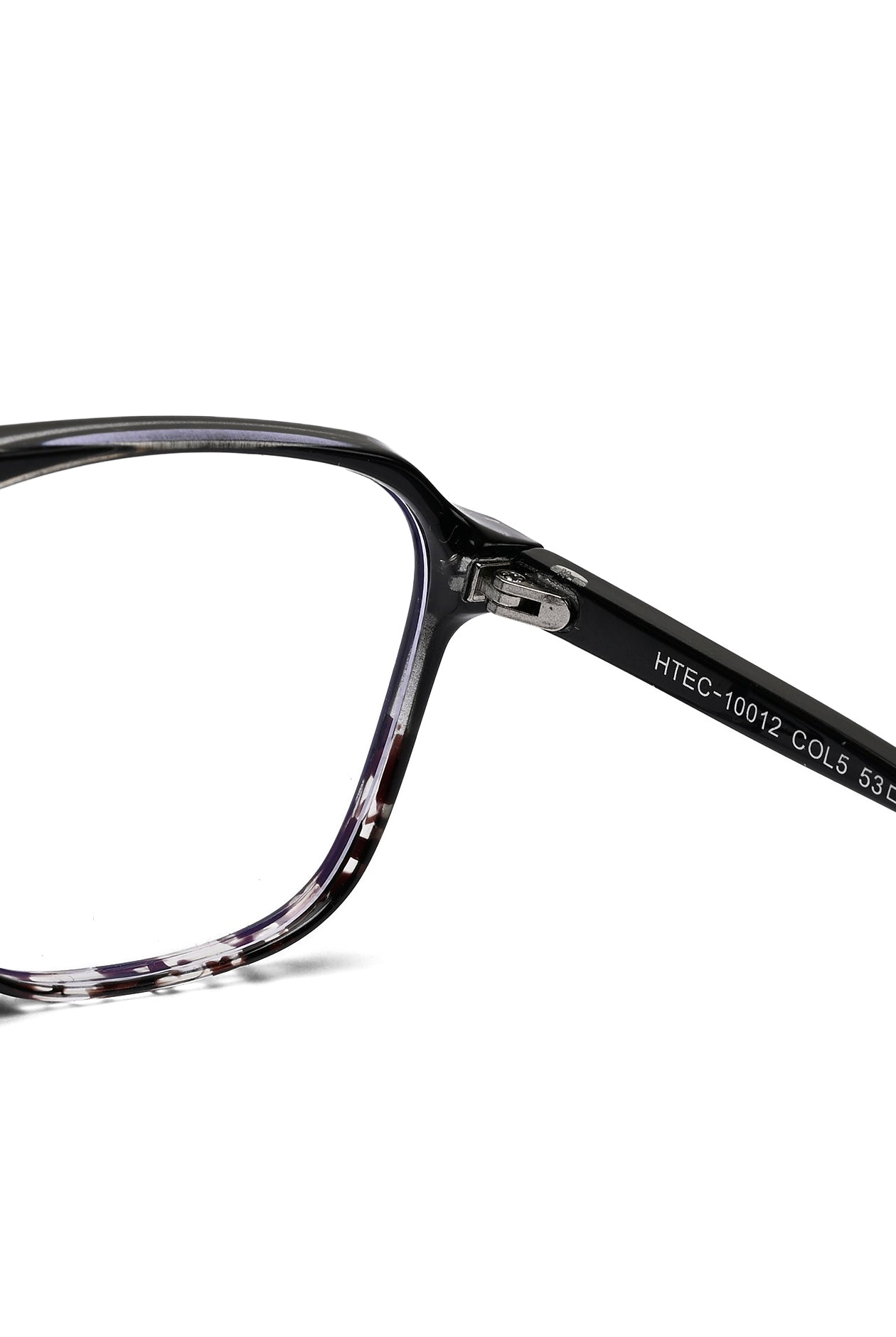 Aegira | Black Texture Small Full Rim Square Computer Glasses for Men & Women [Blue Block]