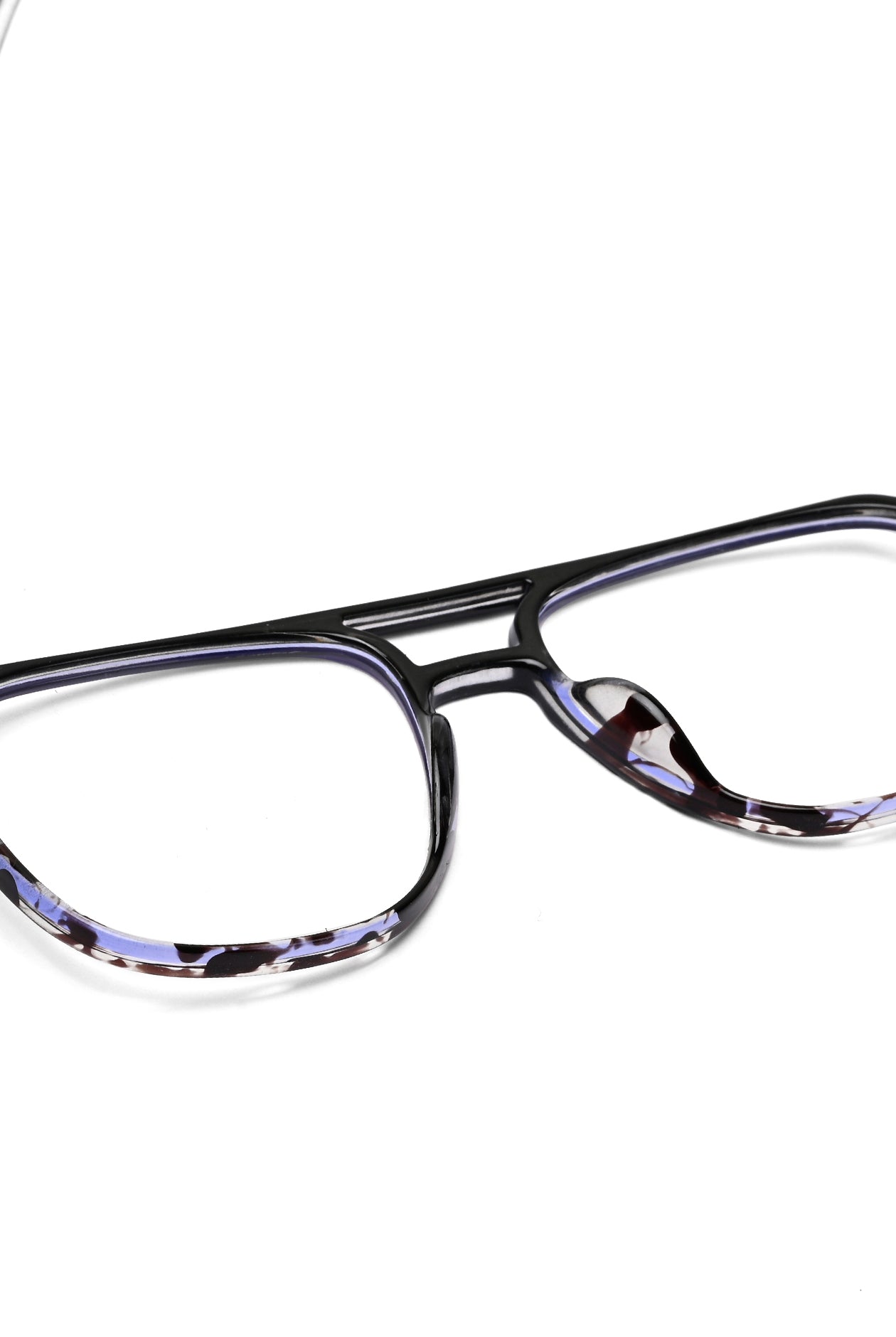 Aegira | Black Texture Small Full Rim Square Computer Glasses for Men & Women [Blue Block]