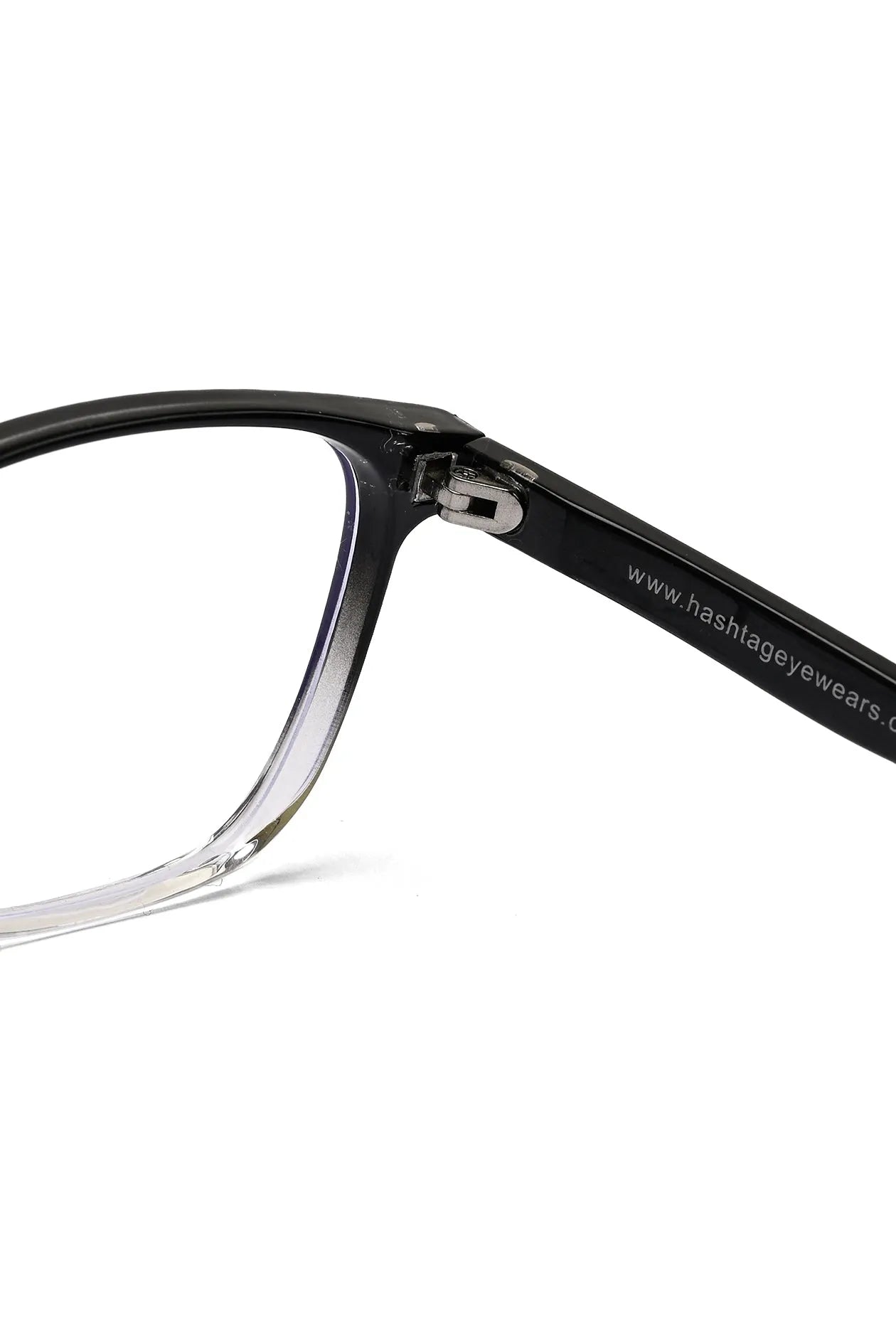 Novara | Gradient Black Medium Full Rim Wayfarer Computer Glasses for Men & Women [Blue Block]