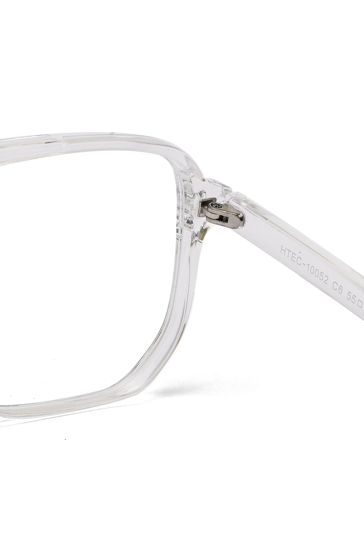 Lumnos | Transparent Small Full Rim Square Computer Glasses for Men & Women [Blue Block]