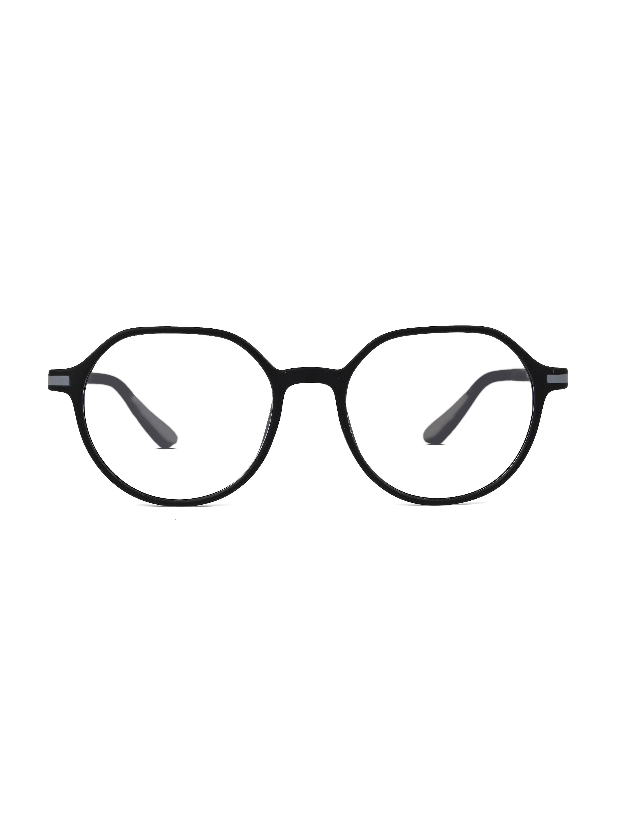Optibul | Black Medium Full Rim Square Computer Glasses for Men & Women [Blue Block]