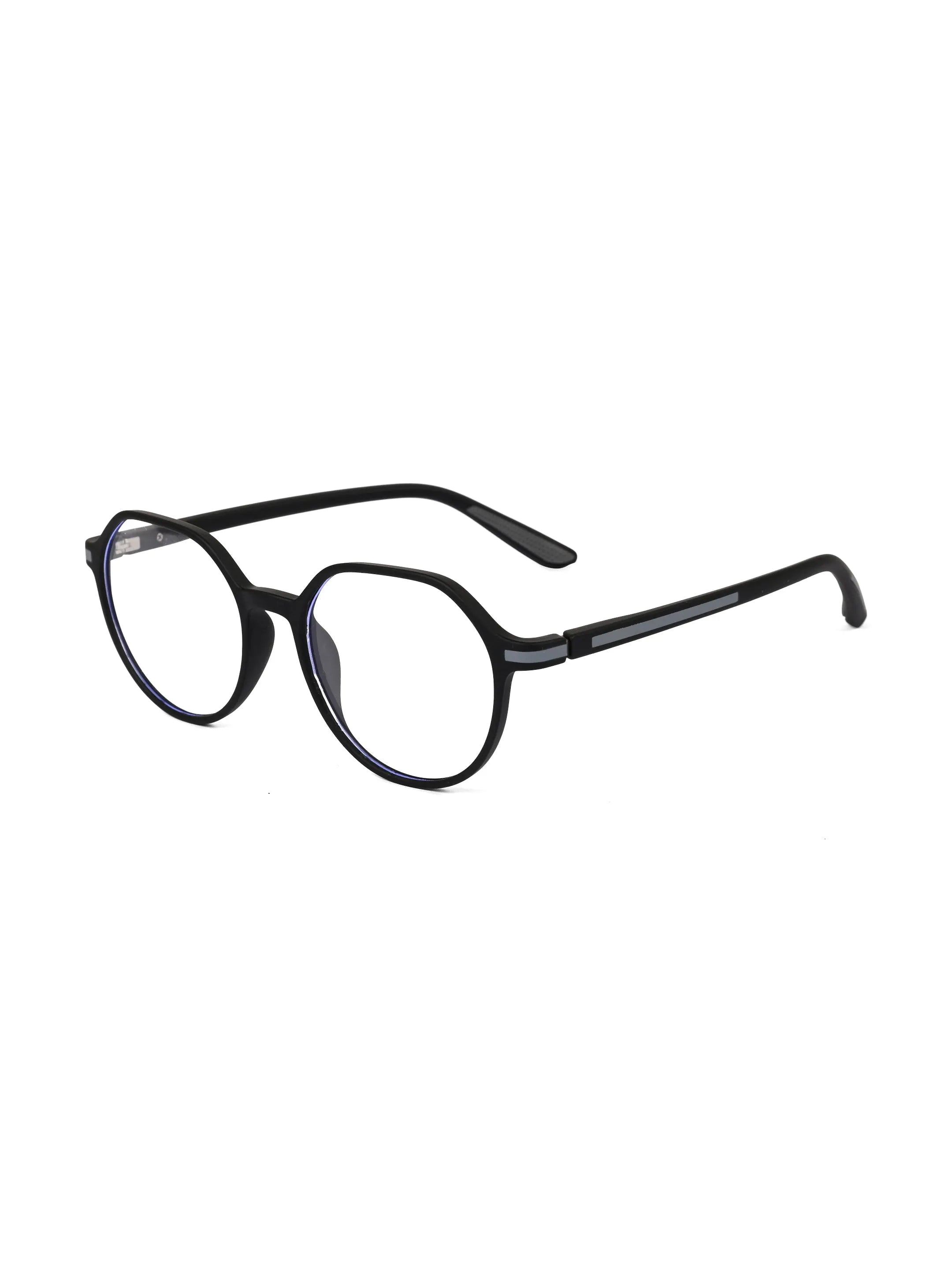 Optibul | Black Medium Full Rim Square Computer Glasses for Men & Women [Blue Block]