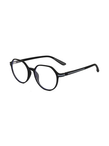 Optibul | Black Medium Full Rim Square Computer Glasses for Men & Women [Blue Block]