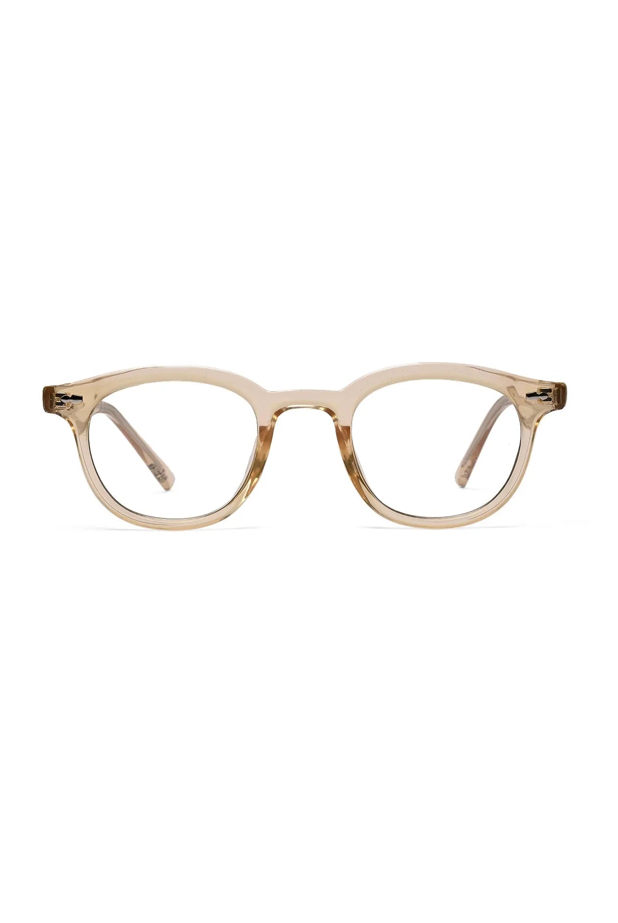 Adaptix | Transparent Orange Medium Full Rim Square Computer Glasses for Men & Women [Photochromic]