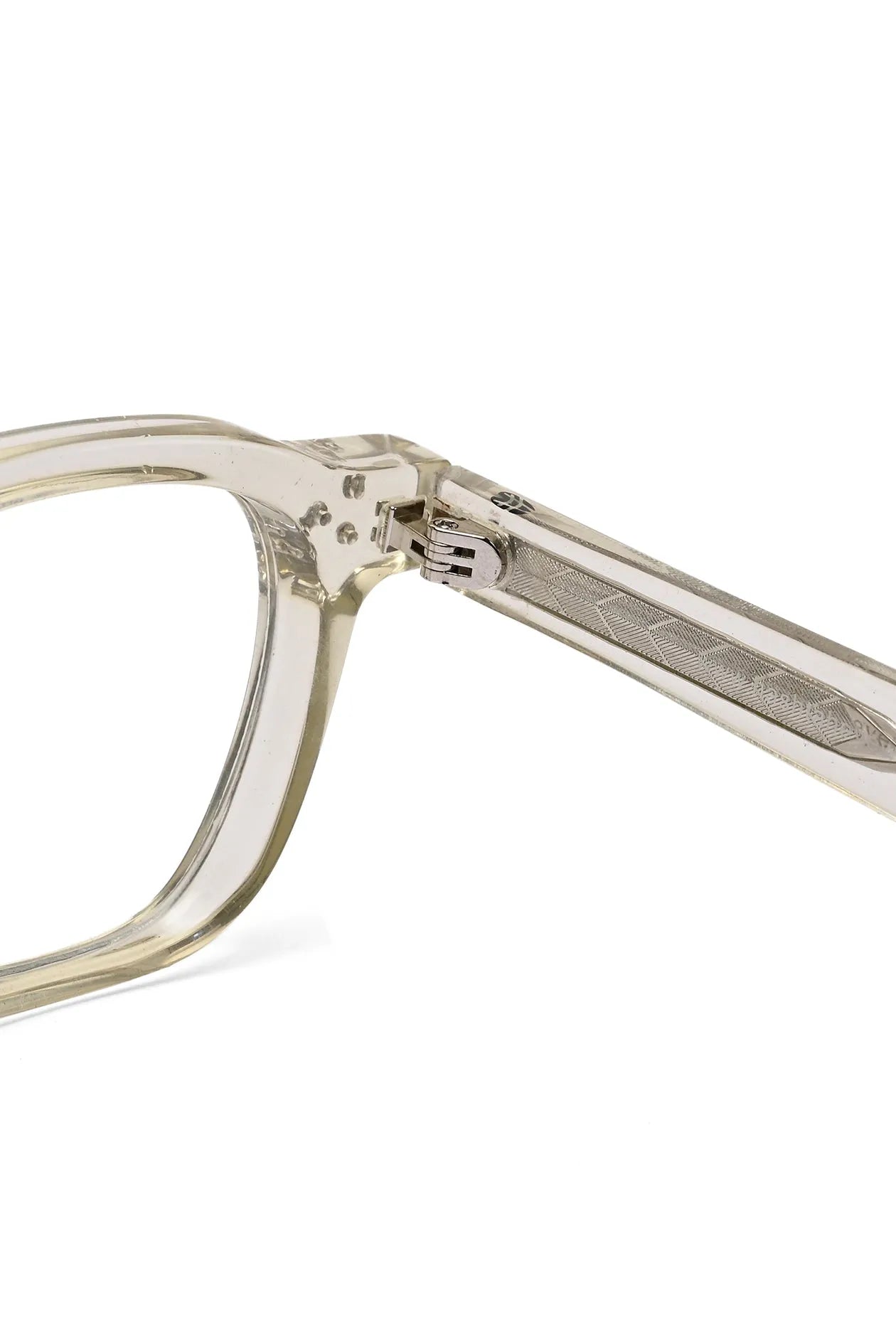 OptiShift | Transparent Light Green Medium Full Rim Square Computer Glasses for Men & Women [Photochromic]