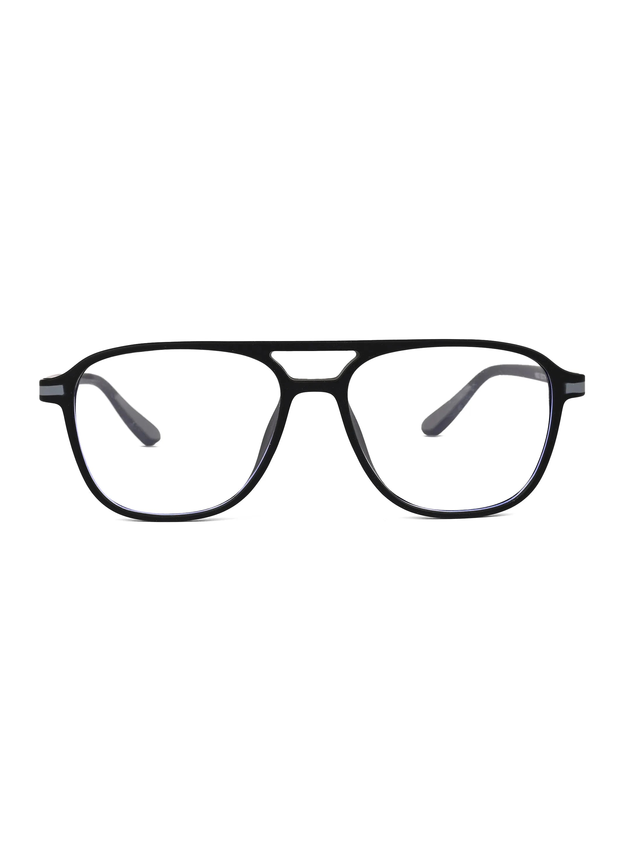 BluLite | Black Medium Full Rim Square Computer Glasses for Men & Women [Blue Block]