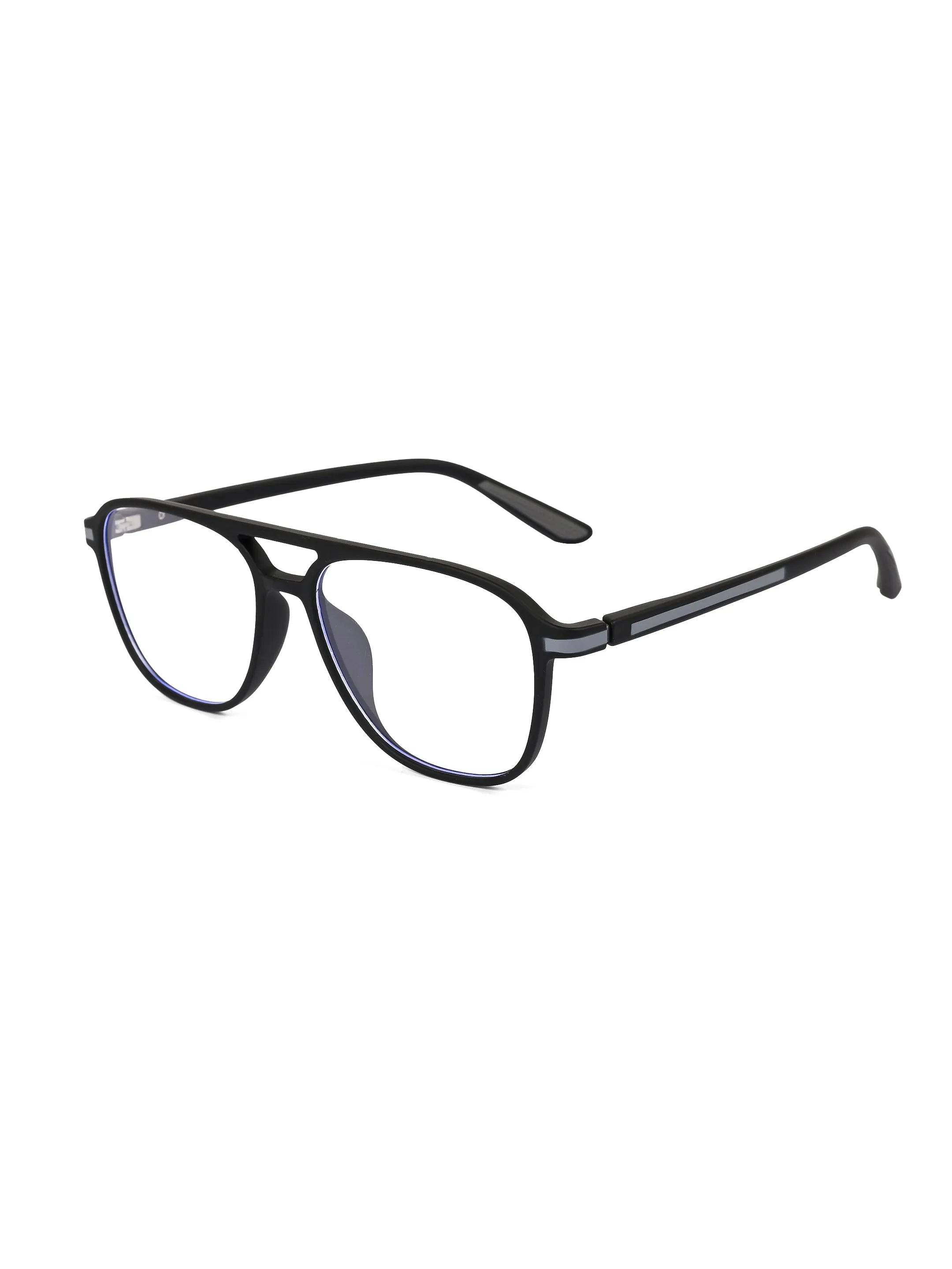 BluLite | Black Medium Full Rim Square Computer Glasses for Men & Women [Blue Block]