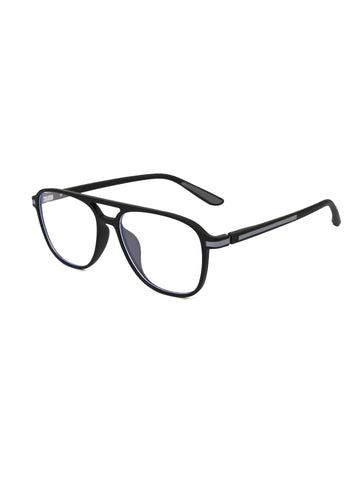 BluLite | Black Medium Full Rim Square Computer Glasses for Men & Women [Blue Block]