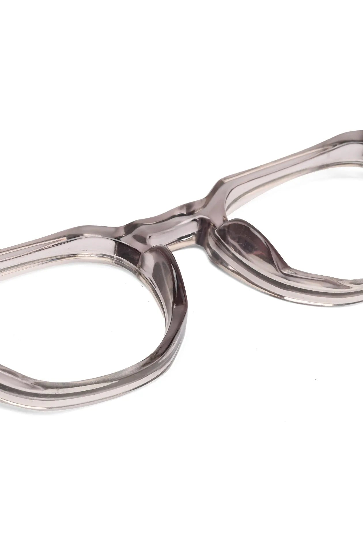 OptiShift | Transparent Grey Medium Full Rim Square Computer Glasses for Men & Women [Photochromic]