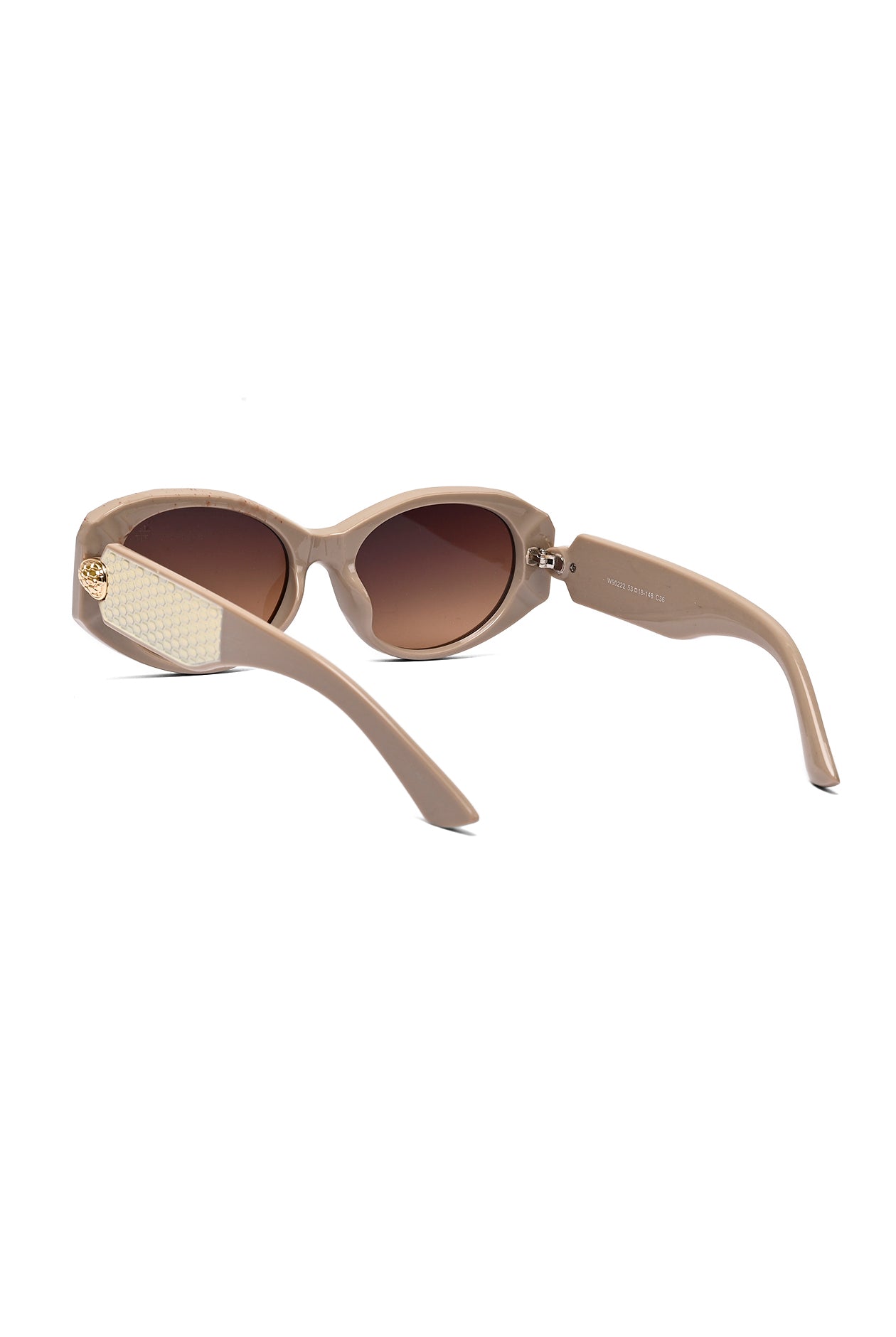 Medusa | Light Brown Medium Full Rim Oval Sunglasses for Women [UV-protected]