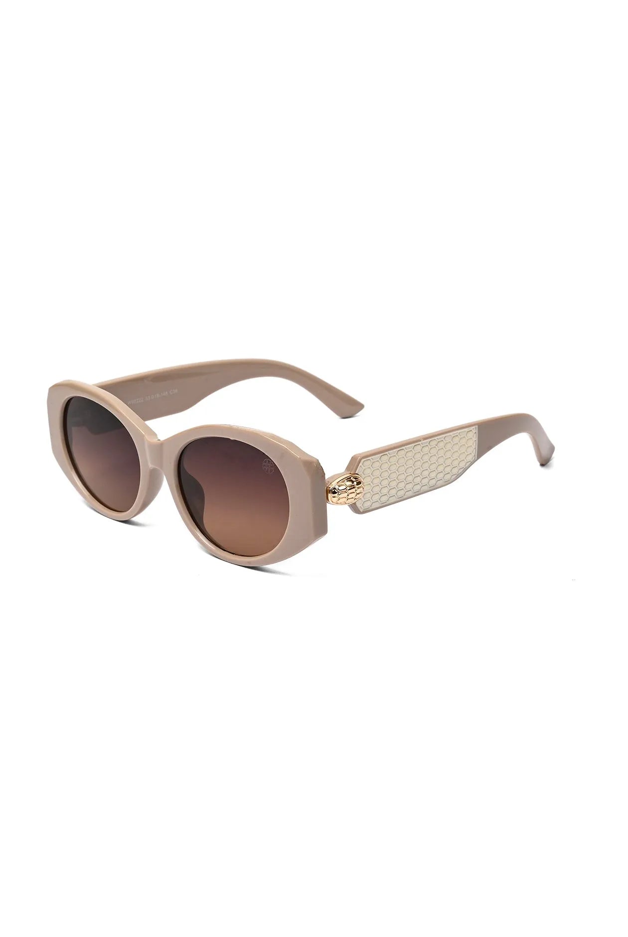 Medusa | Light Brown Medium Full Rim Oval Sunglasses for Women [UV-protected]