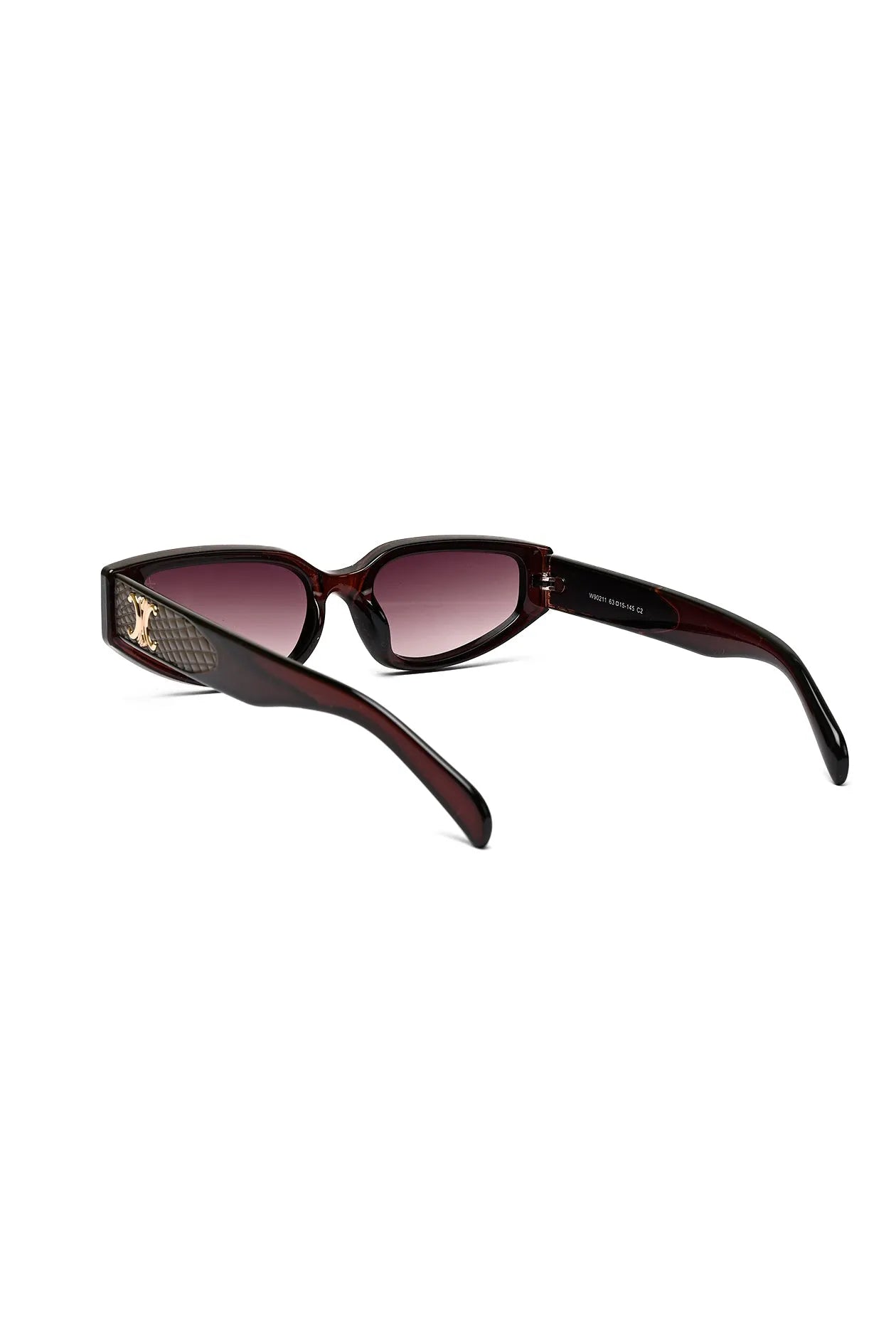 Hyra | Dark Brown Medium Full Rim Cateye Sunglasses for Women [UV-protected]
