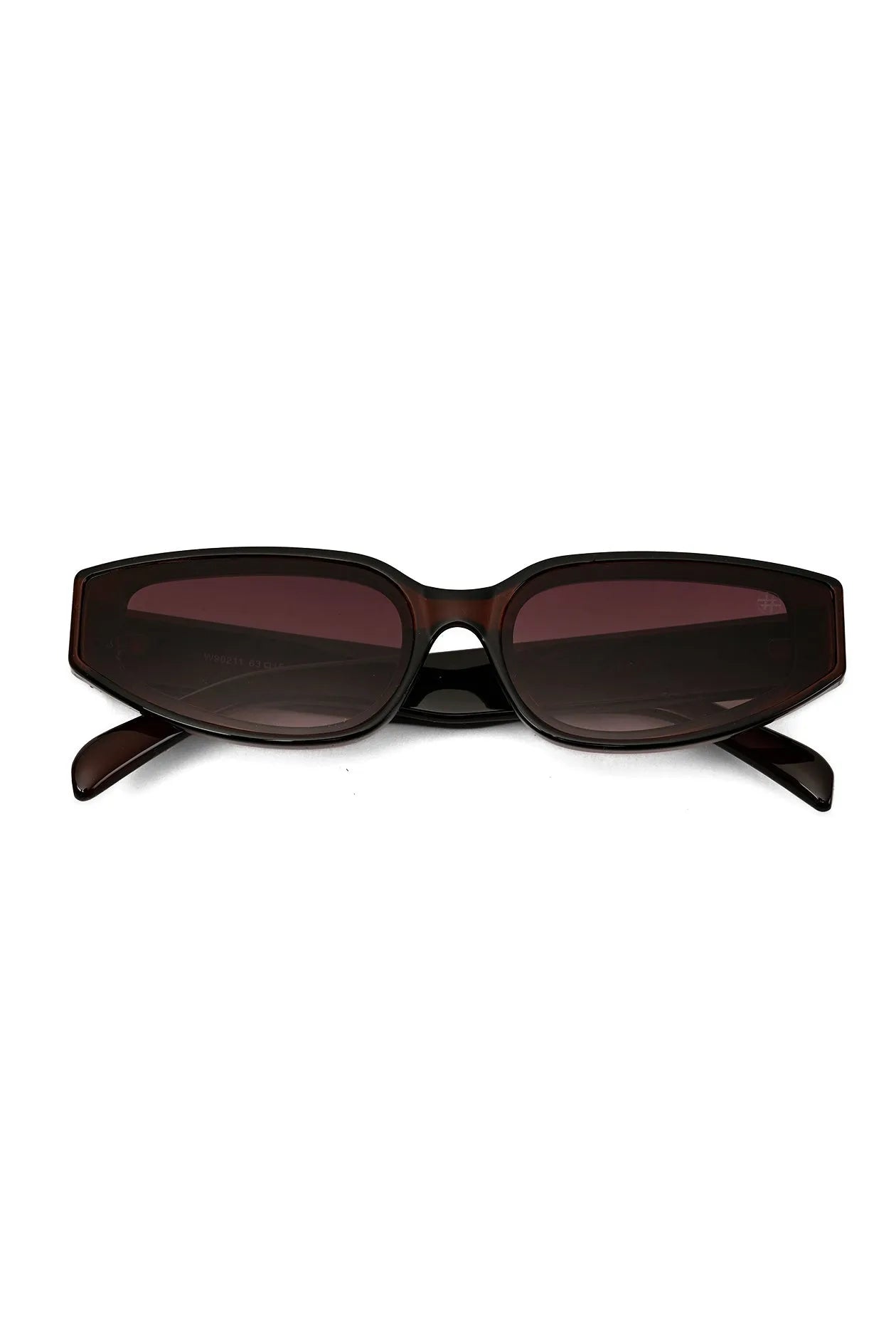 Hyra | Dark Brown Medium Full Rim Cateye Sunglasses for Women [UV-protected]