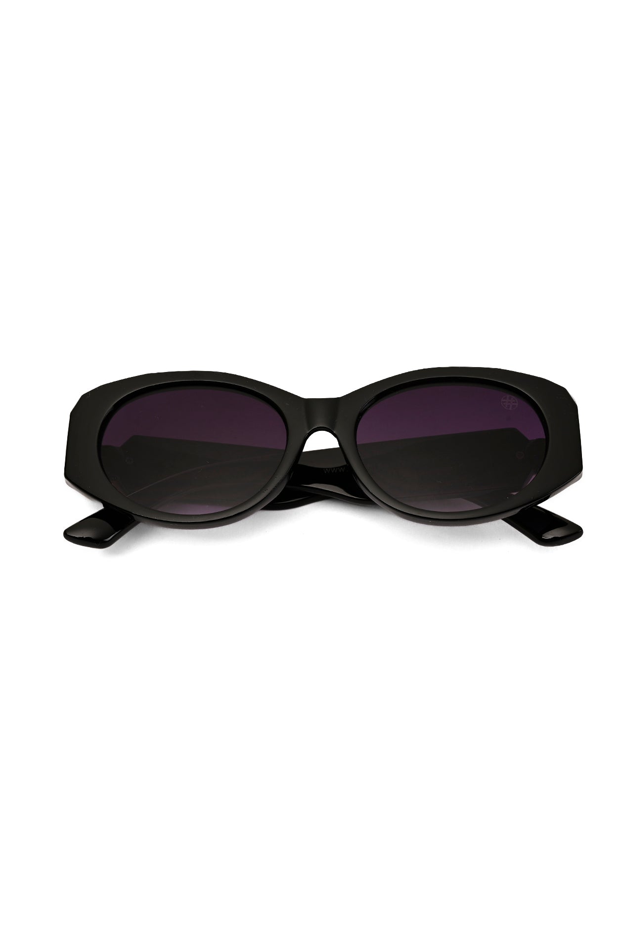 Medusa | Black Medium Full Rim Oval Sunglasses for Women [UV-protected]
