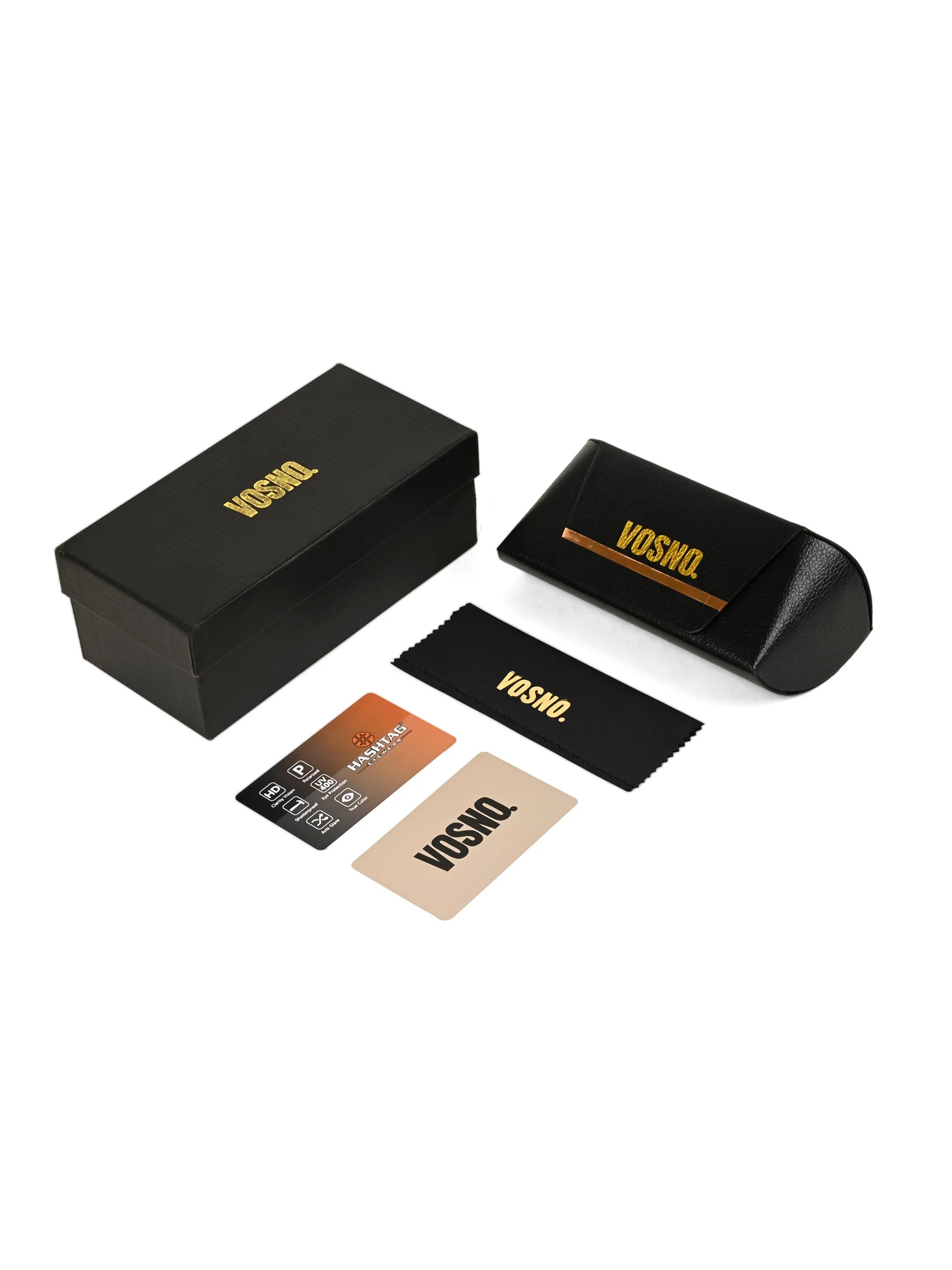 Teyron | Transparent Grey Extra-Large Full Rim Square Sunglasses for Men & Women [Polarized] HASHTAG X VOSNO