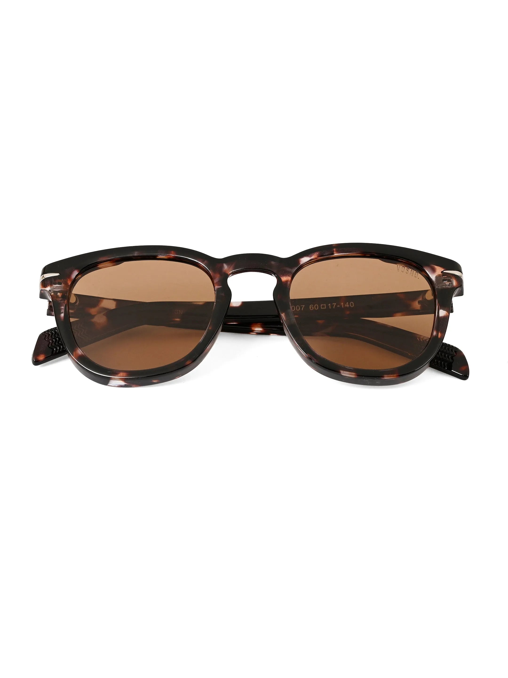Yren | Dappled brown Small Full Rim Wayfarer Sunglasses for Men & Women [Polarized] HASHTAG X VOSNO