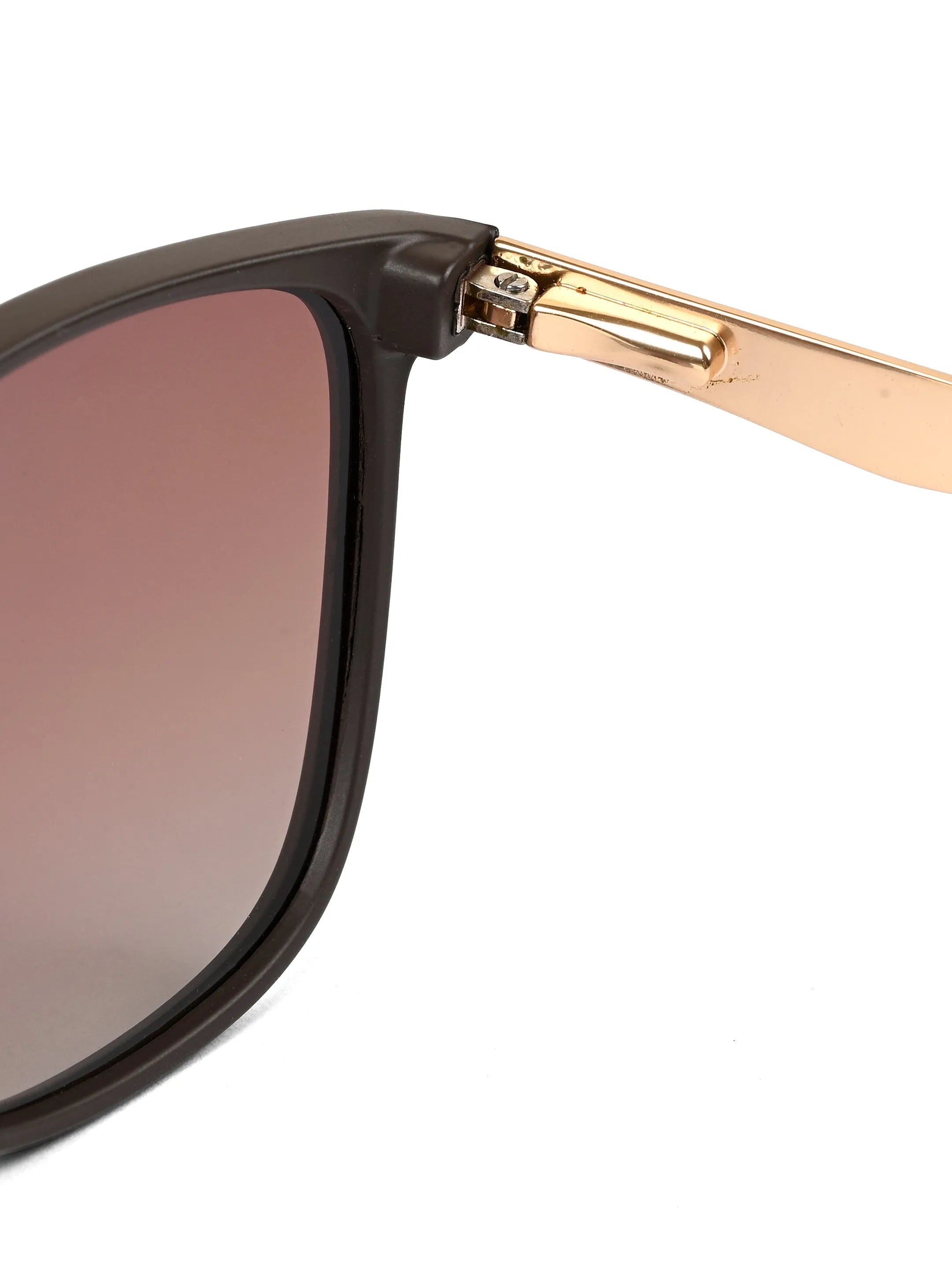 Zelora | Mate Brown & Grey Large Full Rim Wayarer Sunglasses for Men & Women [Polarized] HASHTAG X VOSNO