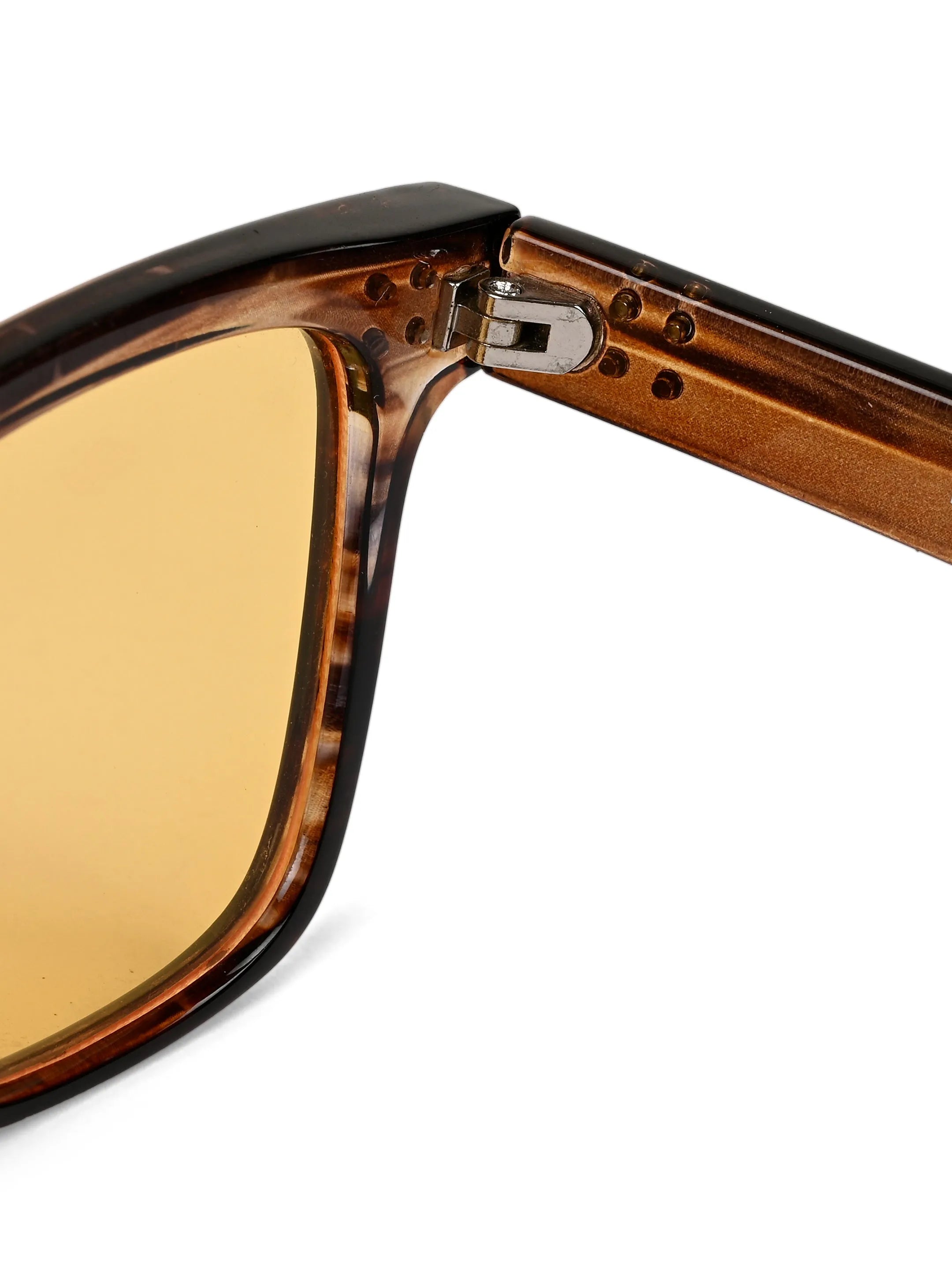 Stelor | Transparent Brown Medium Full Rim Square Sunglasses for Men & Women [UV-protected] HASHTAG X VOSNO