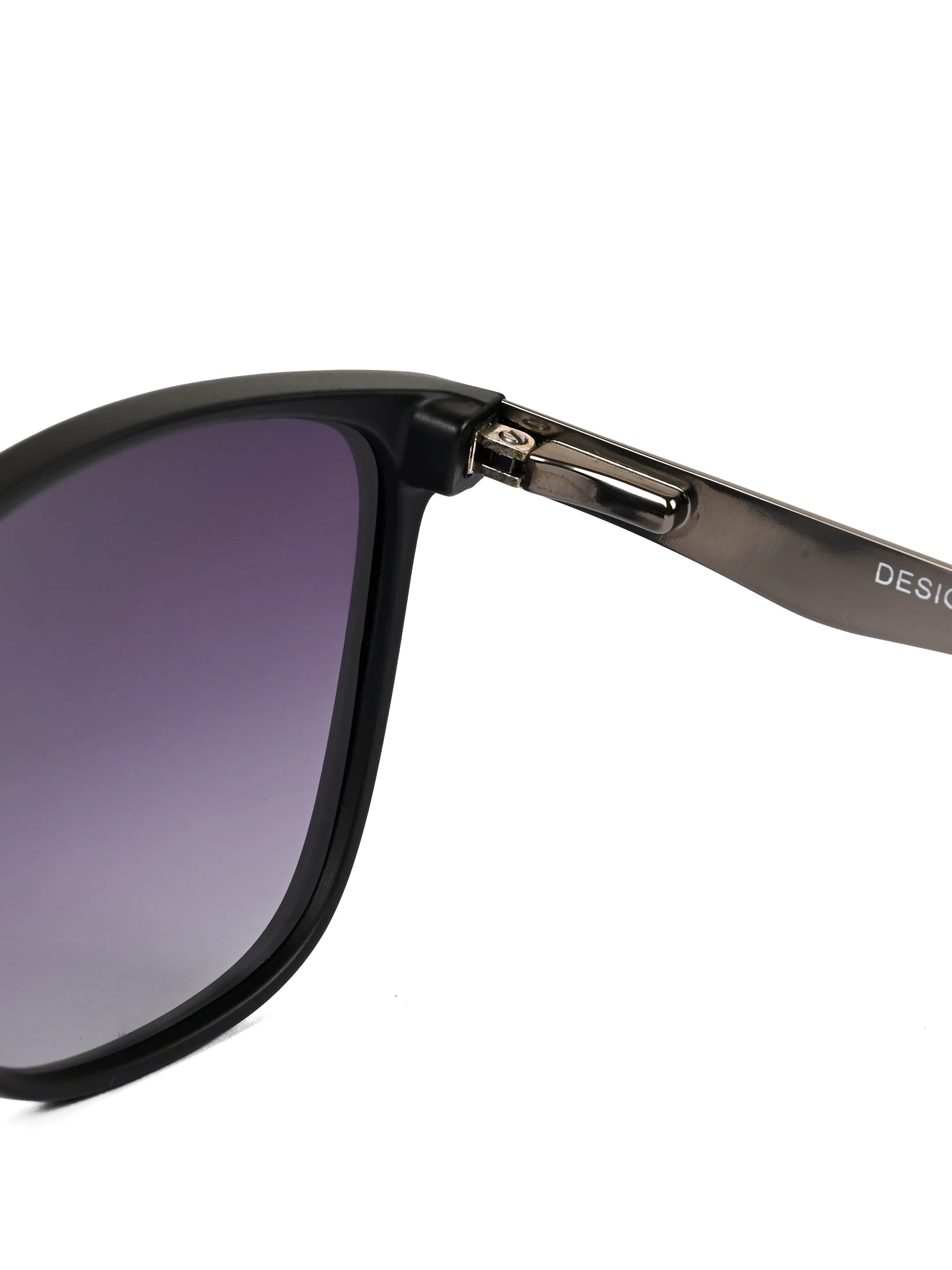 Zelora | Mate Black & Grey Large Full Rim Wayfarer Sunglasses for Men & Women [Polarized] HASHTAG X VOSNO