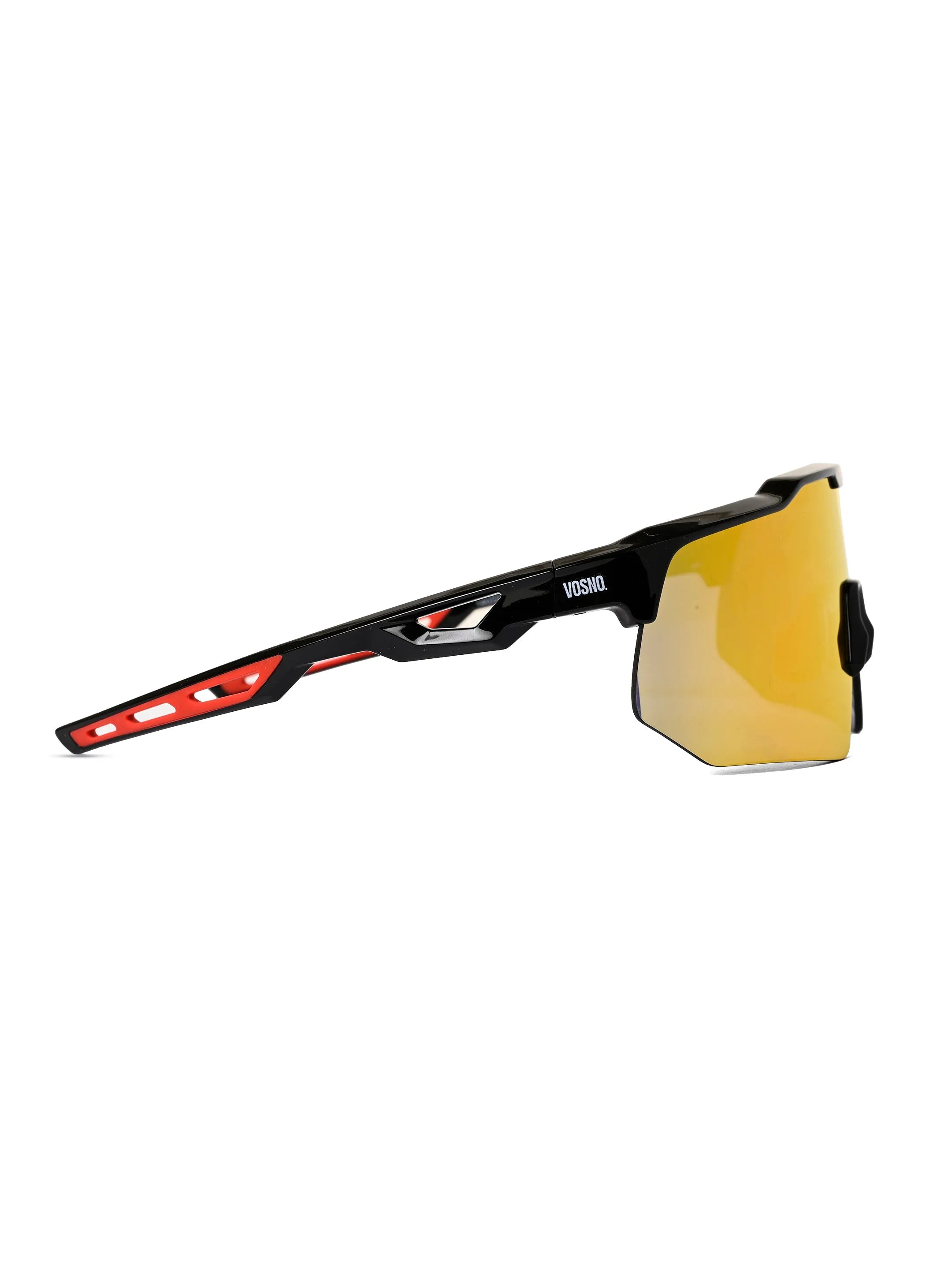 Drift | Black Extra-Large Half Rim Shield Sports for Men & Women [UV-protected]