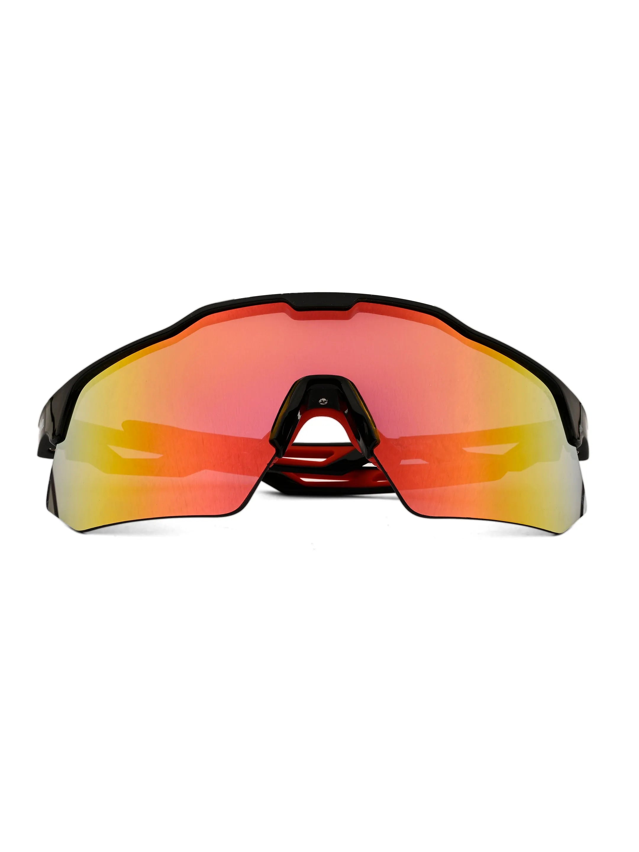Drift | Black Extra-Large Half Rim Shield Sports for Men & Women [UV-protected]