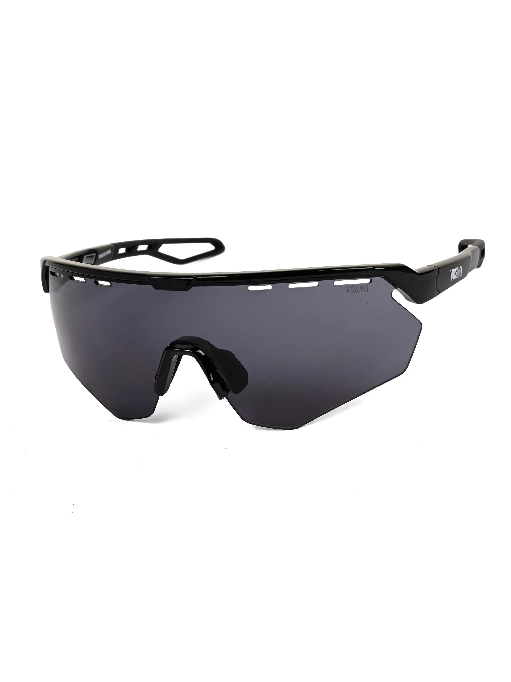 Aero | Black Extra-Large Full Rim Shield Sports for Men & Women [UV-protected]