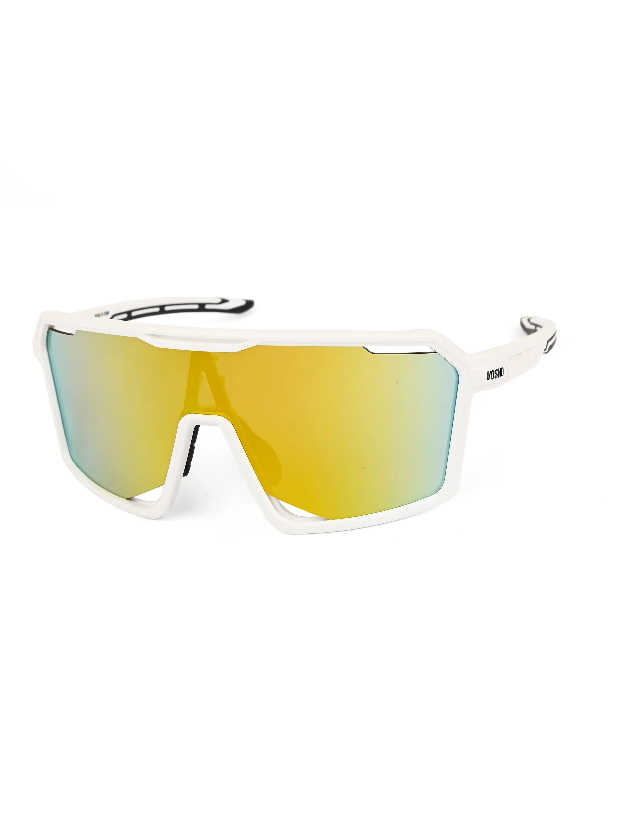 Torque | White Extra-Large Full Rim Shield Sports for Men & Women [UV-protected]