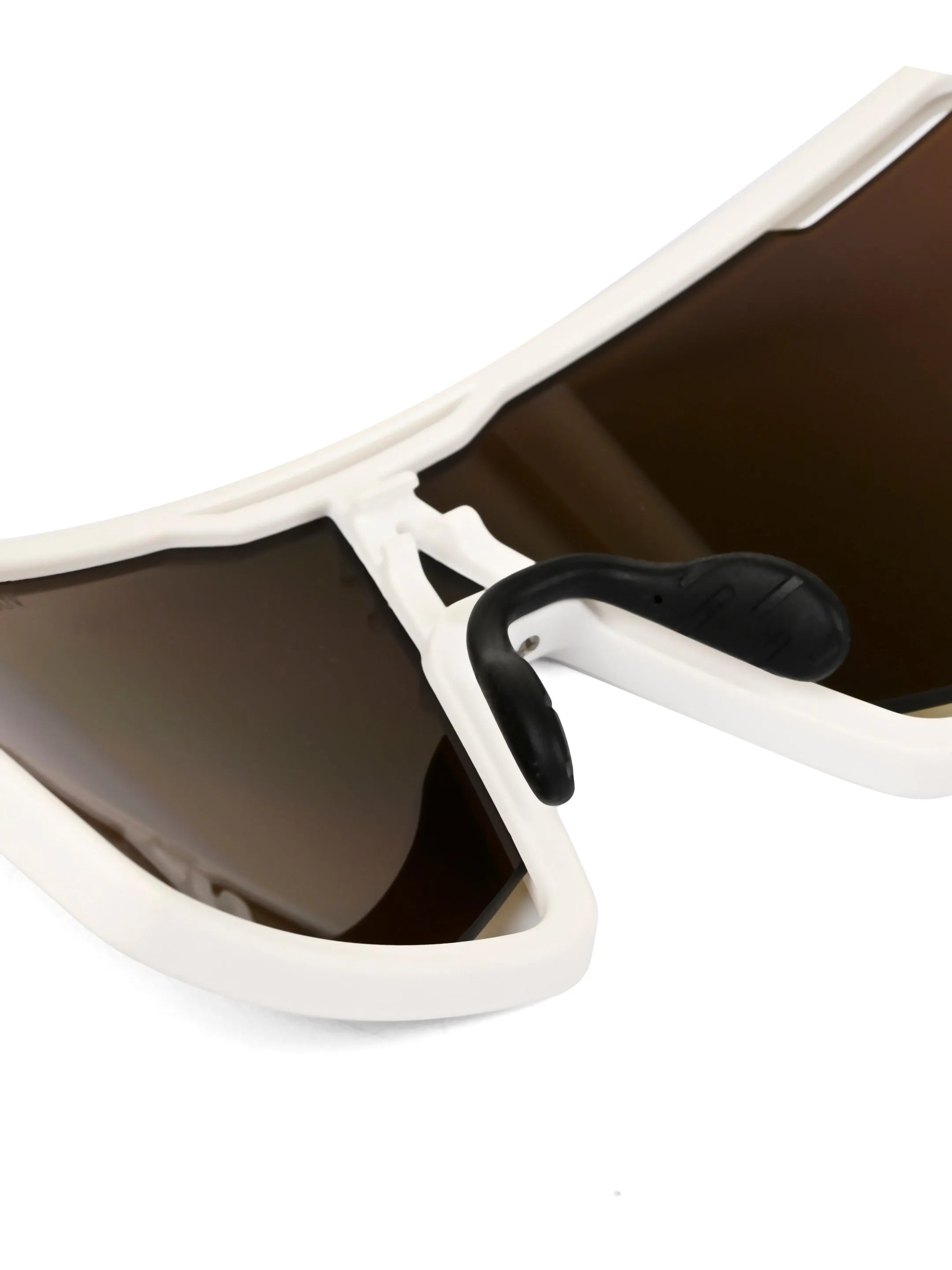 Torque | White Extra-Large Full Rim Shield Sports for Men & Women [UV-protected]